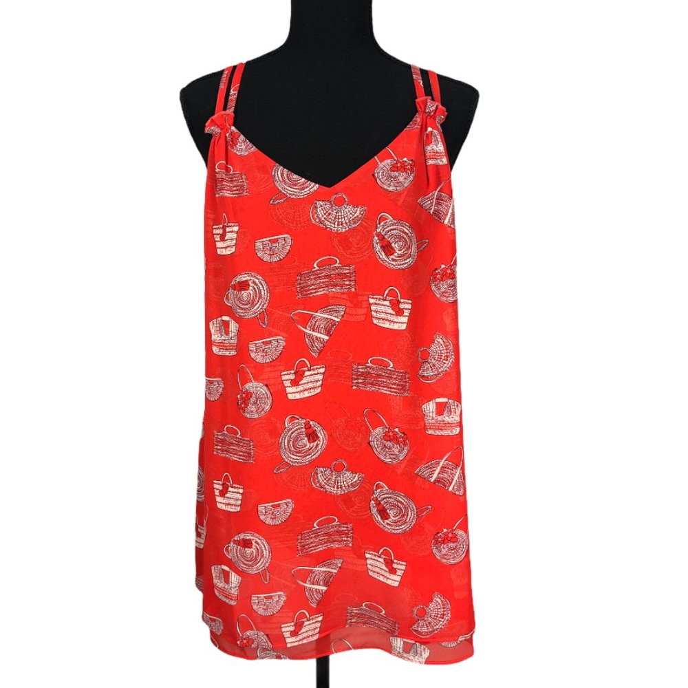 CAbi Spring 2019 Nantucket Cami Bag Print Sz M